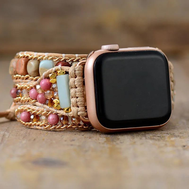Compassionate Rhodonite Apple Watch Strap